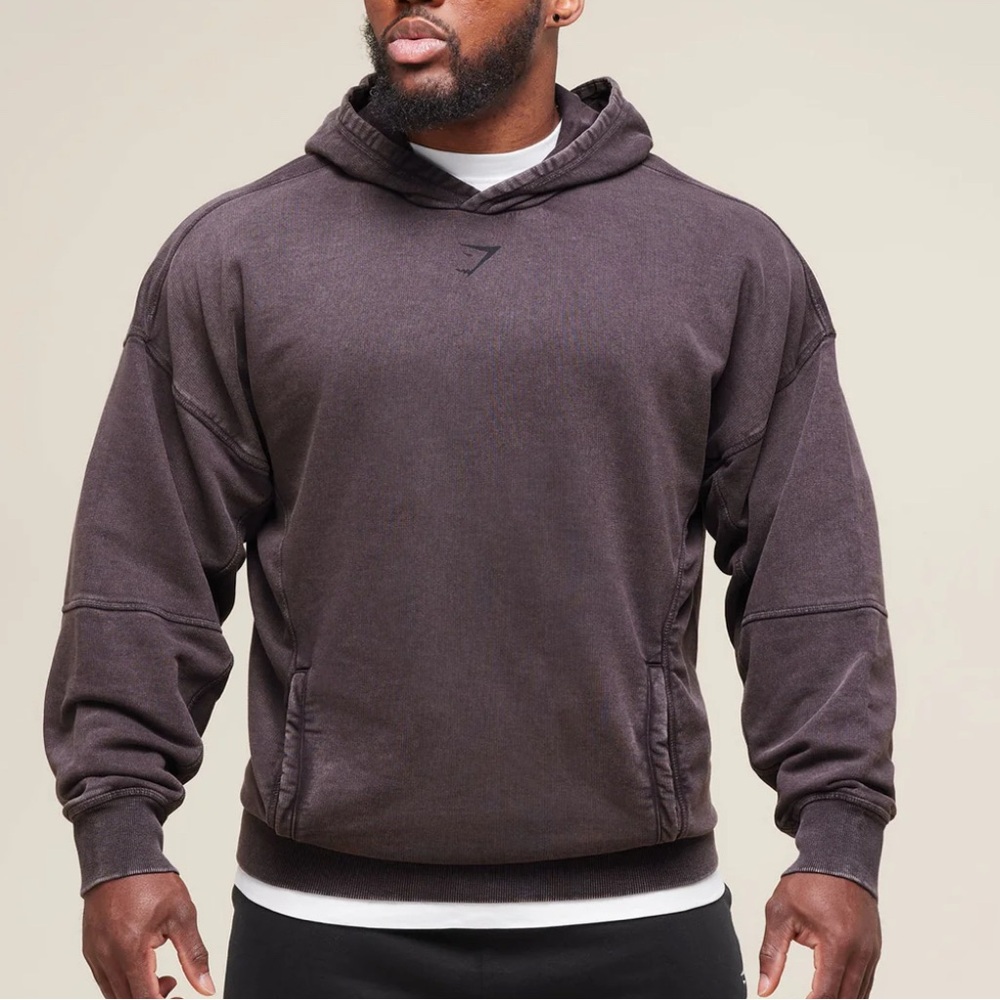 Gymshark HERITAGE WASHED HOODIE - Purple